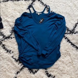 Express cold shoulder top
